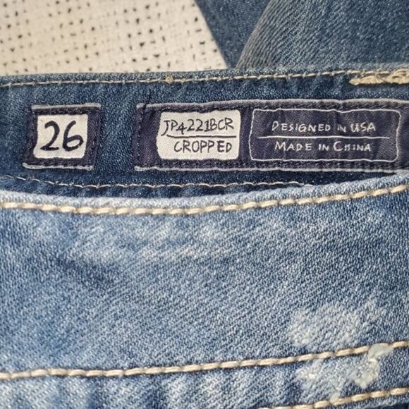 Miss Me Modelo Sz 26 Crop Jeans with Embellishments on Pockets & Belt Loops - Picture 5 of 12